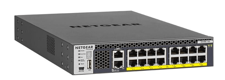 NETGEAR M4300-16X 16-Port 500W PoE+ Managed Switch