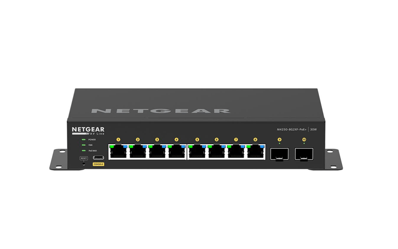 NETGEAR M4250-8G2XF-PoE+ AV Line Managed Switch