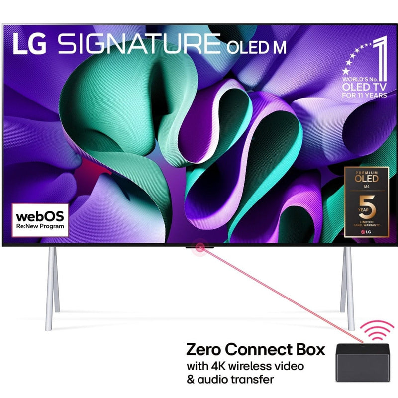 LG OLED97M4PSA 97-inch Signature OLED M4 Smart TV; α11 AI Processor, Brightness Booster Max