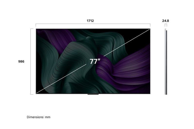 LG 77-inch OLED EVO M5 4K Smart TV with Zero Connect Wireless AV