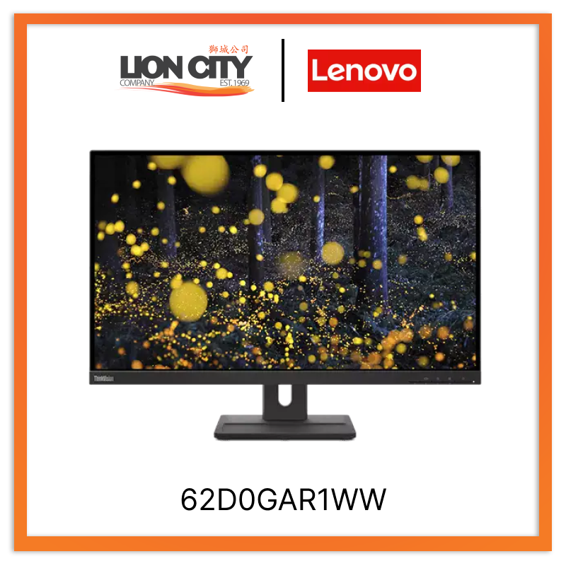 Lenovo ThinkVision E27q-20 27-inch QHD Monitor 62D0GAR1WW