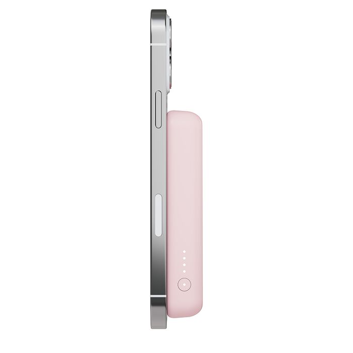 Belkin BoostCharge Magnetic Wireless Power Bank 5K with Stand Pink