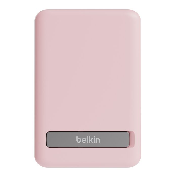 Belkin BoostCharge Magnetic Wireless Power Bank 5K with Stand Pink