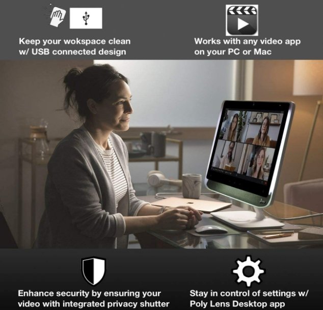 HP Poly Studio P21 Personal Meeting Display