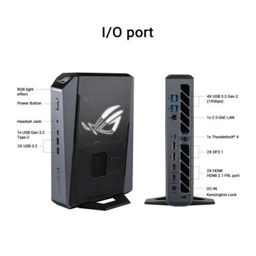 ASUS GR70-N90038AN ROG GR70 AMD System 90MS0381-M00160 Mini PC R9 9955HX3D RTX5070 DDR5 32G (16*2) 1TB Win 11 PRO