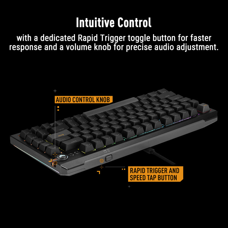 ASUS TUF Gaming K4 Magnetic Keyboard Black