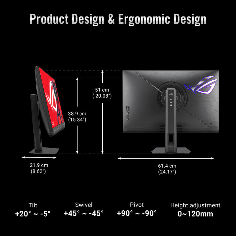 ASUS ROG Strix 5K XG27JCEG Gaming Monitor Black