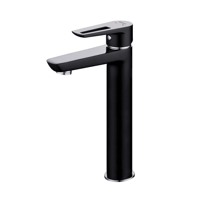 Rubine Tall Basin Mixer Matt Black STYLO 9121 LX BK