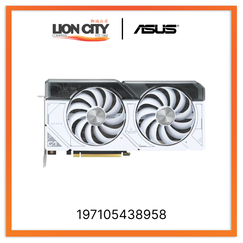 DUAL-RTX4070S-O12G-WHITE 197105438958 Graphic Cards