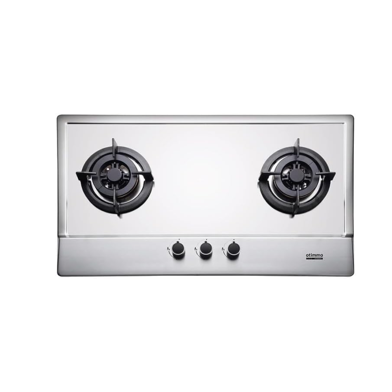 Europace ECH2101S 90cm S/Steel Slim Hood + EBH3291U Otimmo 2 Burner 90cm Stainless Steel Hob