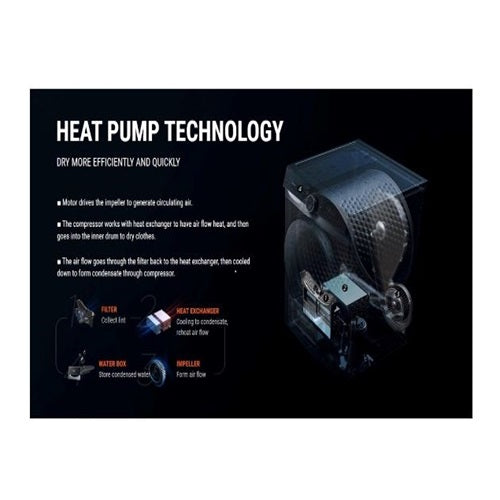 Midea MDK888HP Front Load Heat Pump Dryer 8kg