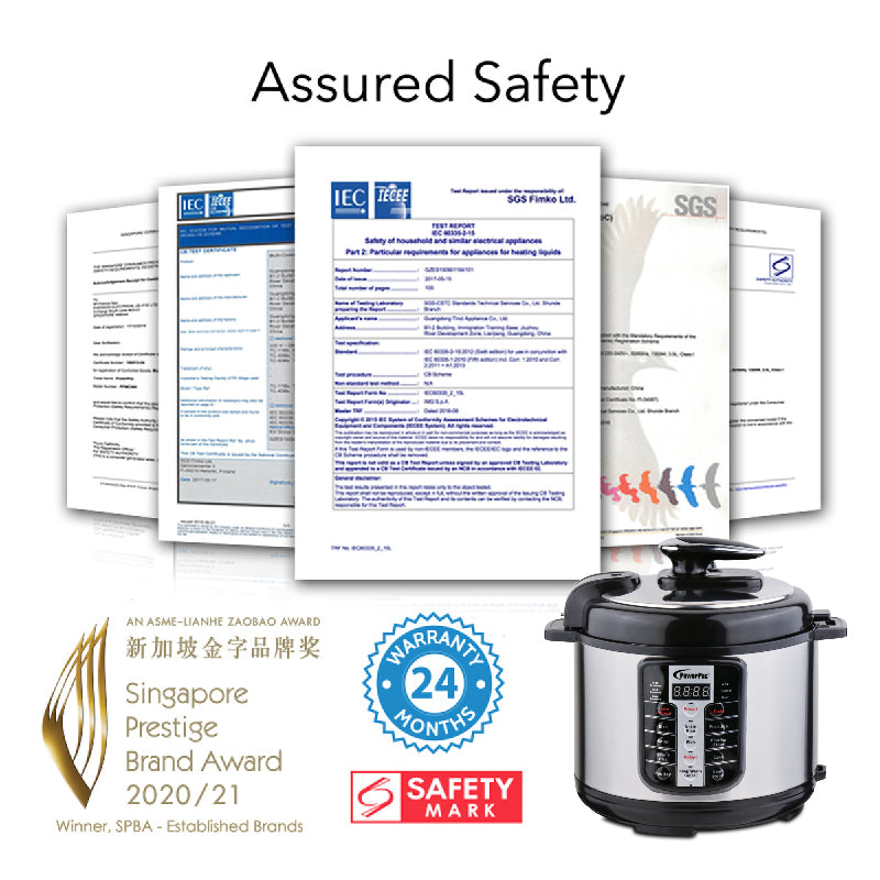 PowerPac 5.0L Electric Pressure Cooker PPC511+SSPOT