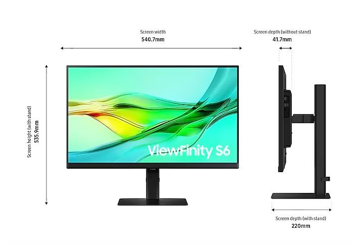 Samsung 24-Inch ViewFinity S6 S60UD QHD Monitor