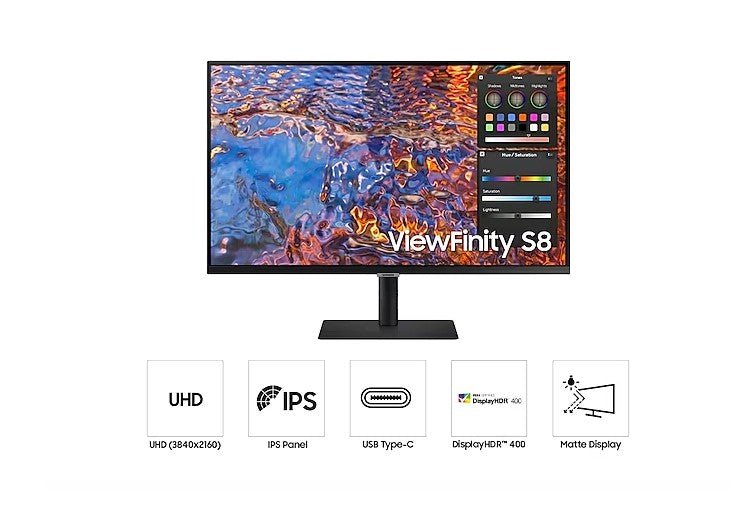 Samsung 27-Inch ViewFinity S8 UHD Monitor LS27B800PXUXXS