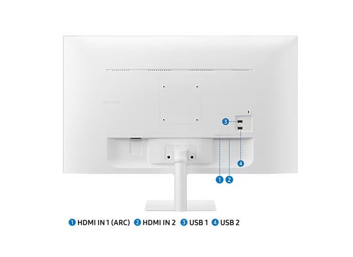 Samsung 32" Smart Monitor M5 White LS32CM501EEXXS