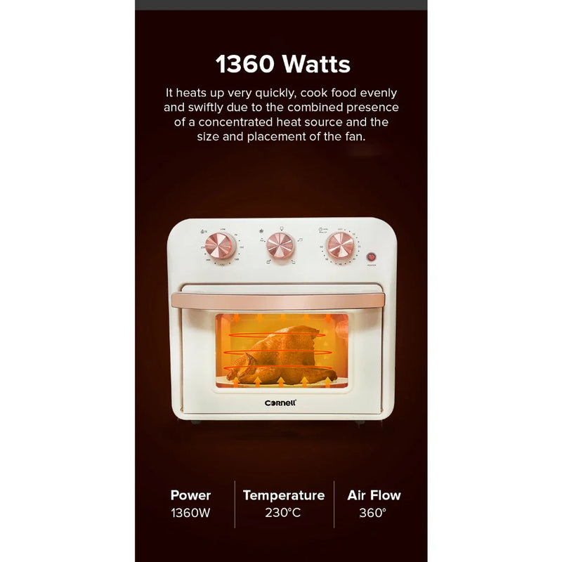 Cornell 1360W 16L Air Oven with Air Fryer Mode CAFE16L