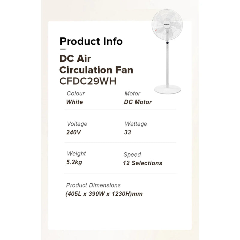 Cornell 16-Inch Stand Fan