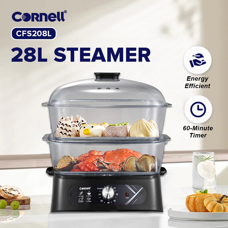 Cornell CFS208L 28L 2-Tier Food Steamer