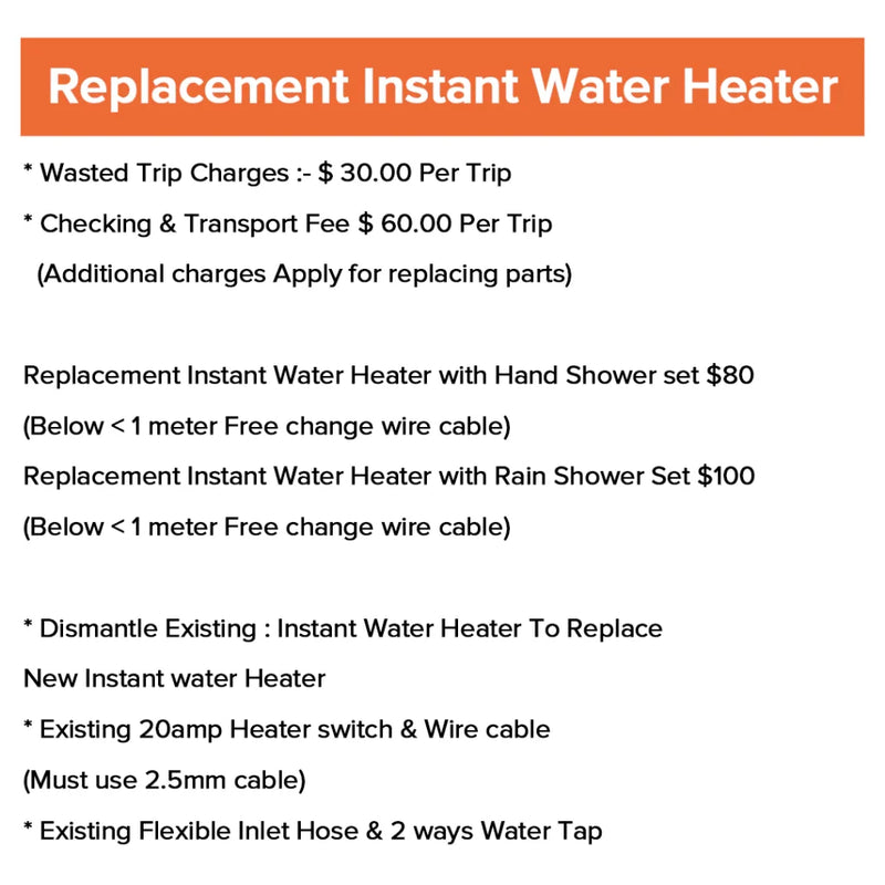Cornell 3.3kW Instant Water Heater Matte Black Series