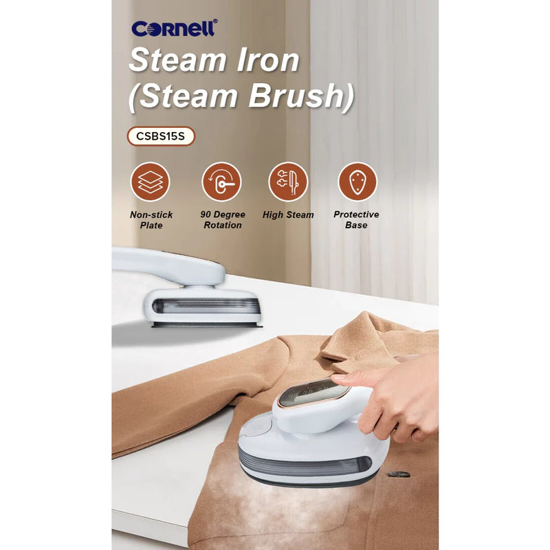 Cornell 2-in-1 Portable Steam Iron and Travel Garment Steamer