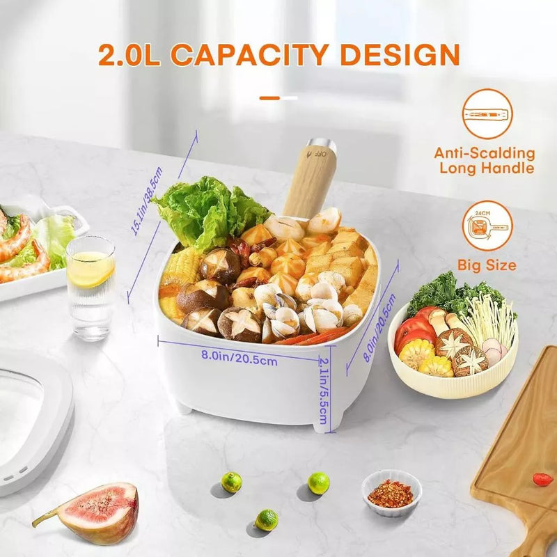 Cornell 1000W 2.0L Multi Cooker with Food Tray
