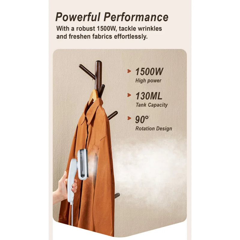 Cornell 2-in-1 Portable Steam Iron and Travel Garment Steamer