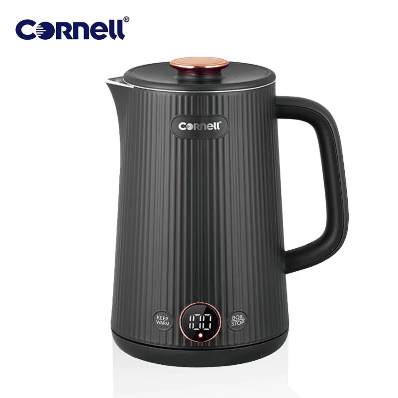 Cornell Digital Cordless Kettle with Stainless Steel Interior