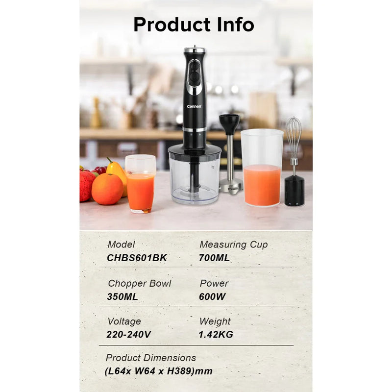 Cornell 600W 2-Speed Hand Blender Set