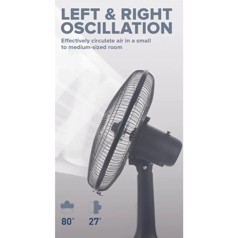 Cornell Table Fan in Matte Black
