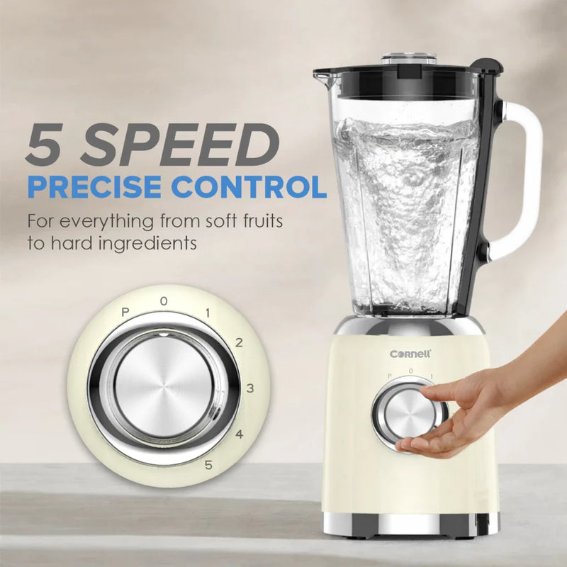 Cornell 600W 1.5L Glass Jug Blender with Grinder