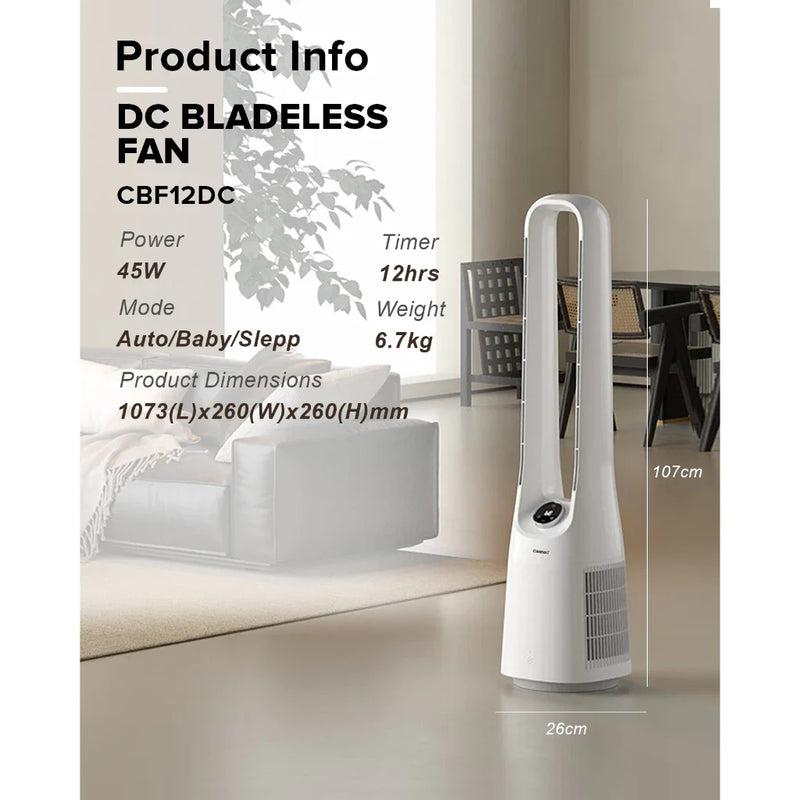Cornell 45W Bladeless Tower Fan
