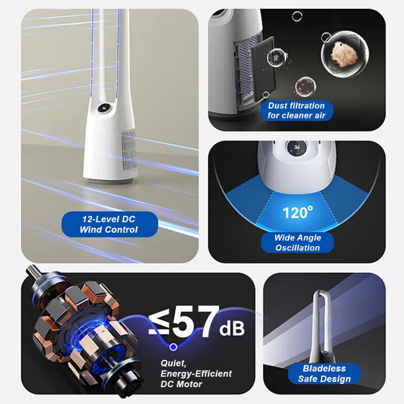 Cornell 45W Bladeless Tower Fan
