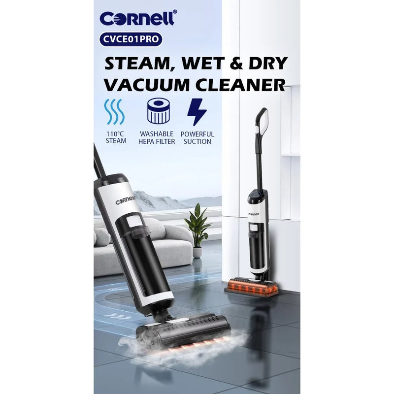 Cornell Cordless Wet and Dry Steam Vacuum Cleaner