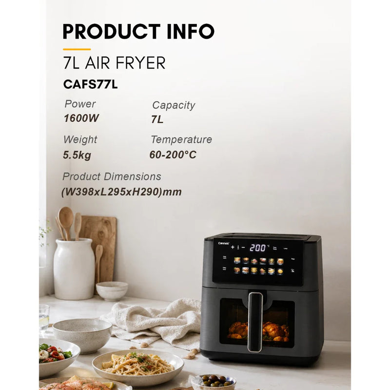 Cornell 7.0L Digital Air Fryer with Visible Window