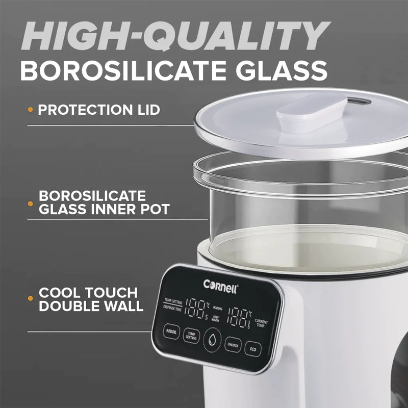 Cornell 3.0L Borosilicate Glass Thermo Pot Dispenser