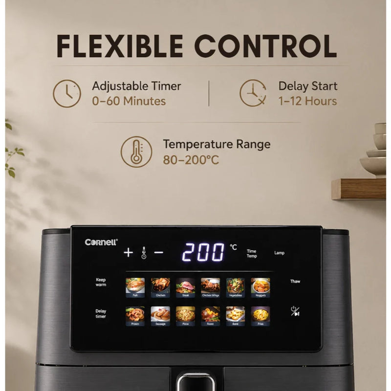 Cornell 7.0L Digital Air Fryer with Visible Window