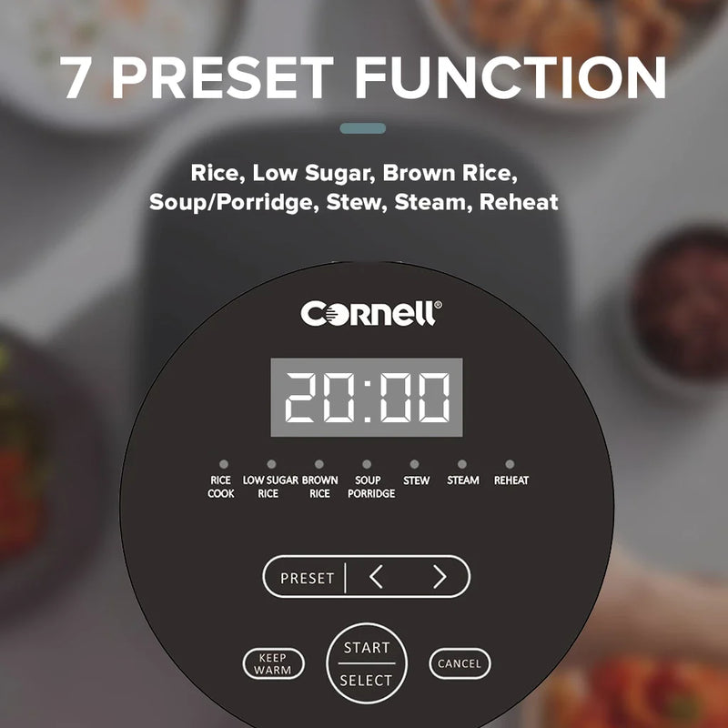 Cornell 1.5L Digital Low Sugar Rice Cooker