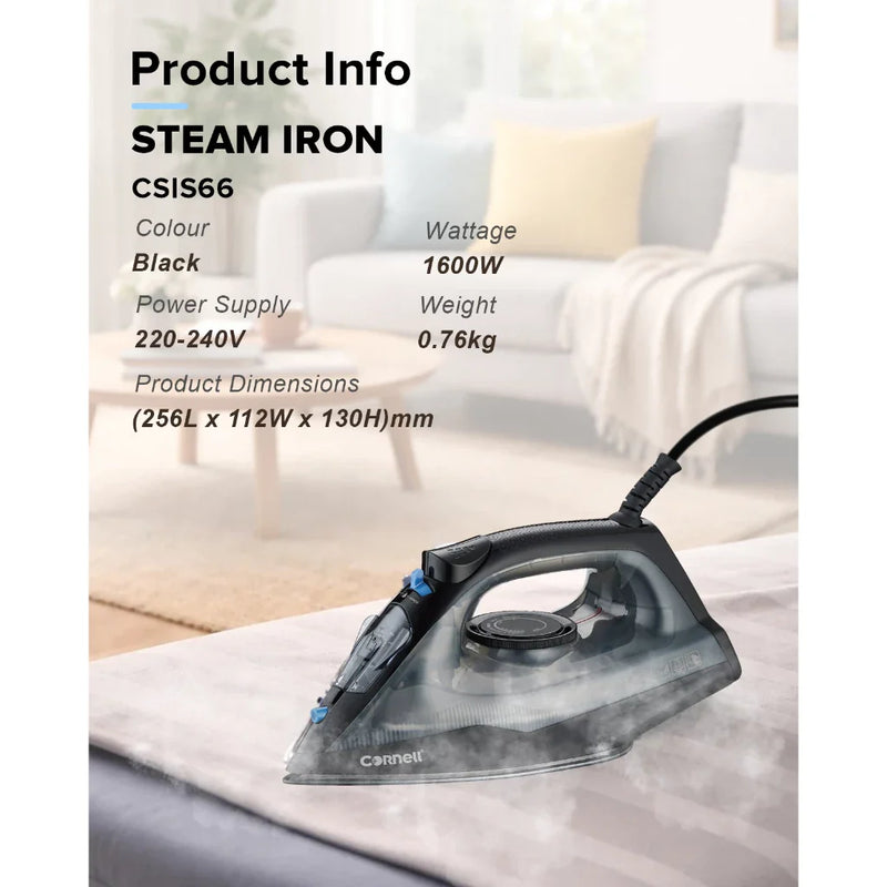 Cornell 1600W Large Steam Iron