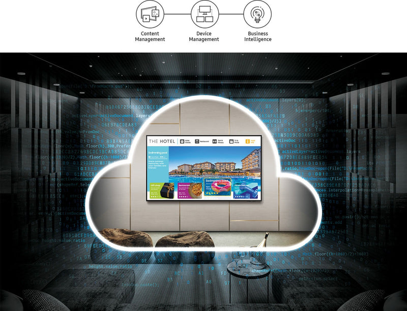 Samsung 43-inch HU8000F UHD 4K Smart Hotel TV with LYNK Cloud & AirSlim Design