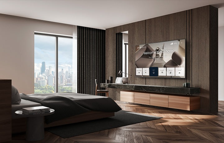 Samsung 43-inch HU8000F UHD 4K Smart Hotel TV with LYNK Cloud & AirSlim Design