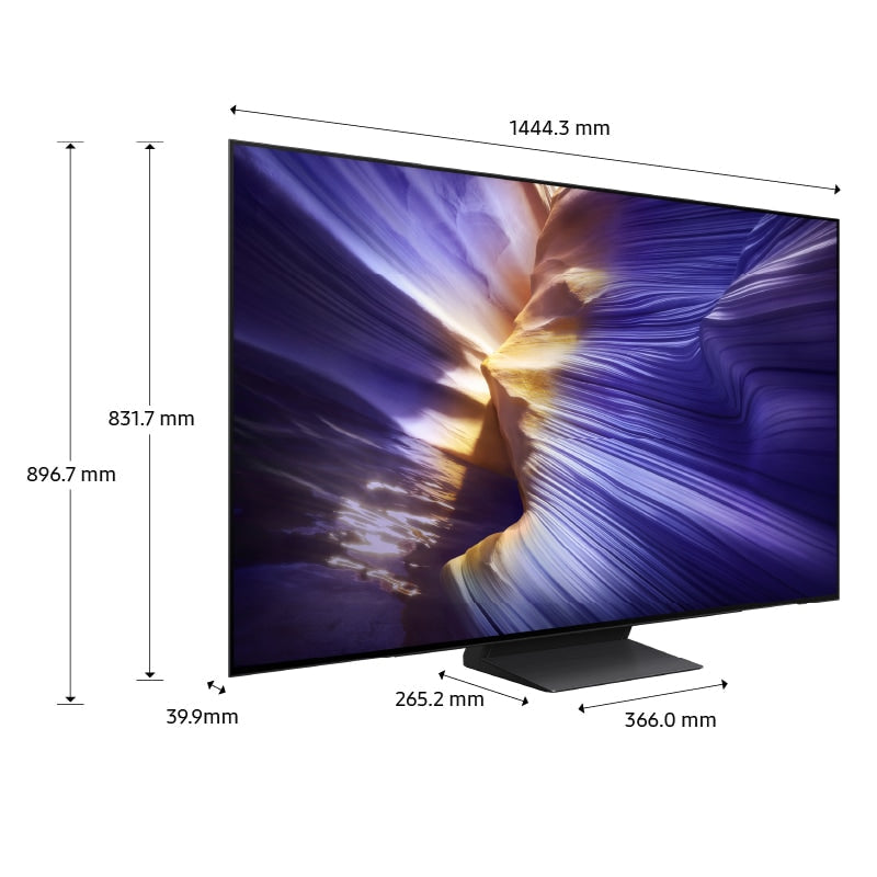 Samsung 65-inch S90F OLED 4K Smart TV with NQ4 AI Gen3 Processor