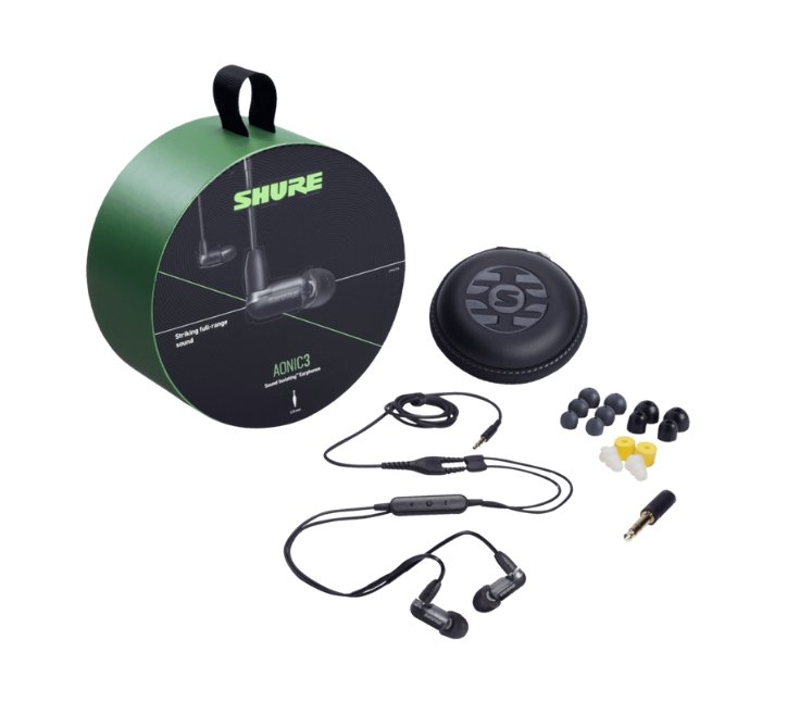 Shure Aonic 3 Single Balanced Armature Sound Isolating Earphones Black