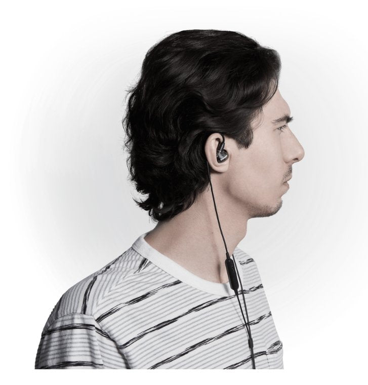 Shure Aonic 4 Dual Driver Hybrid Sound Isolating Earphones Black