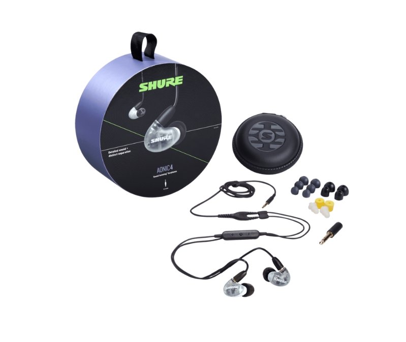 Shure Aonic 4 Dual Driver Hybrid Sound Isolating Earphones White