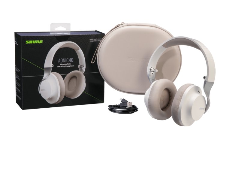 Shure Aonic 40 Wireless Noise Cancelling Headphones SBH2240 White