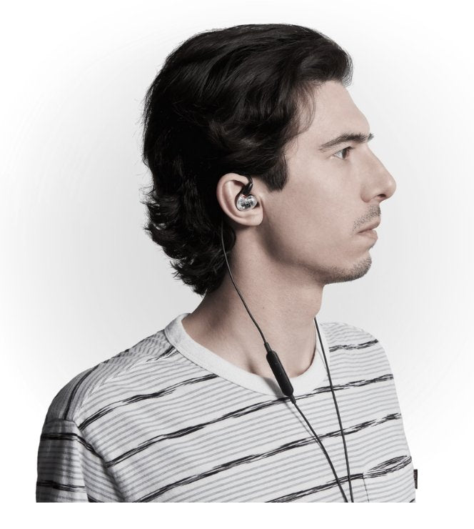 Shure Aonic 5 Triple HD Balanced Armature Sound Isolating Earphones Clear