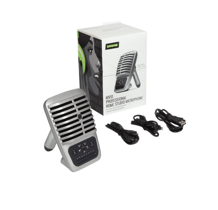 Shure MV51 24-Bit/48kHz Digital Large-Diaphragm Condenser Microphone
