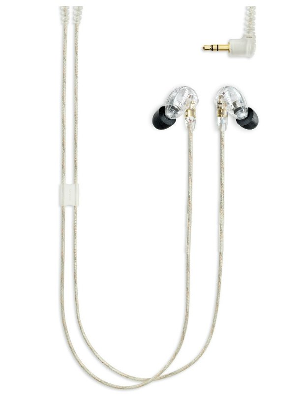 Shure SE215 Single Microdriver Sound Isolating Earphones Clear