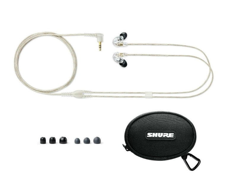 Shure SE215 Single Microdriver Sound Isolating Earphones Clear