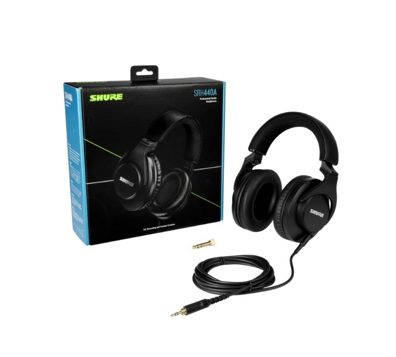 Shure SRH440A Professional Studio Headphones Over-Ear Closed-Back